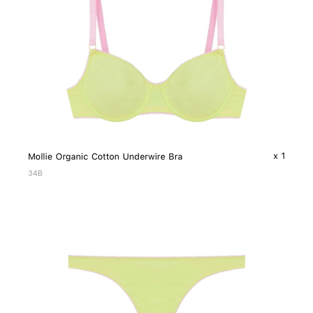 dora larsen cotton lingerie set - no longer available